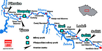 Sjízdnost řeky Sázavy